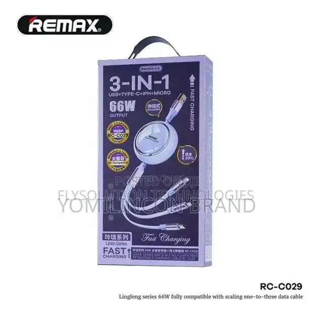 Remax Rc-066 3in 1 Cable