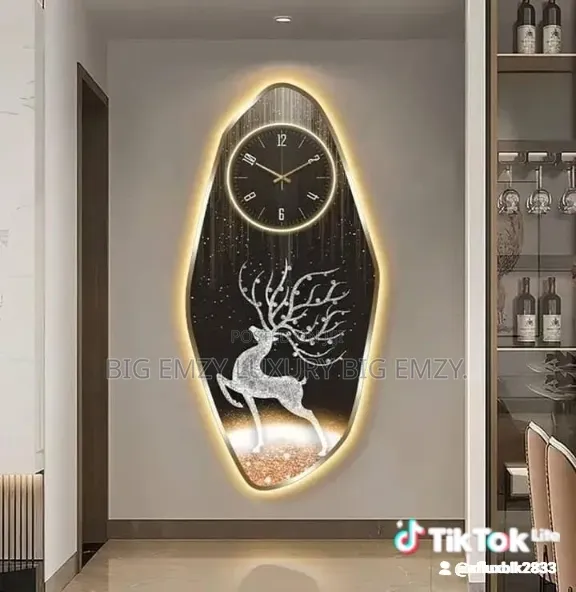 Round Wall Working Clock Led Modern Wall Art Decor