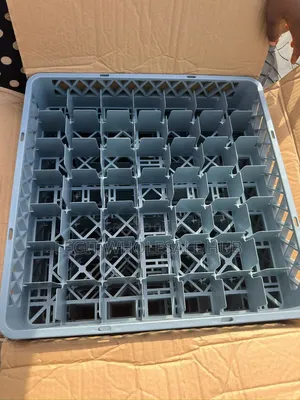 By 50 Compartment Glass Cups Storage Rack/Crate