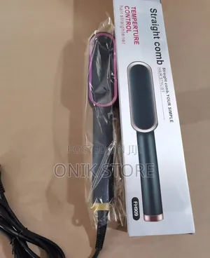 Ceramic Hair Straightener Comb For Smooth Shiny Hair