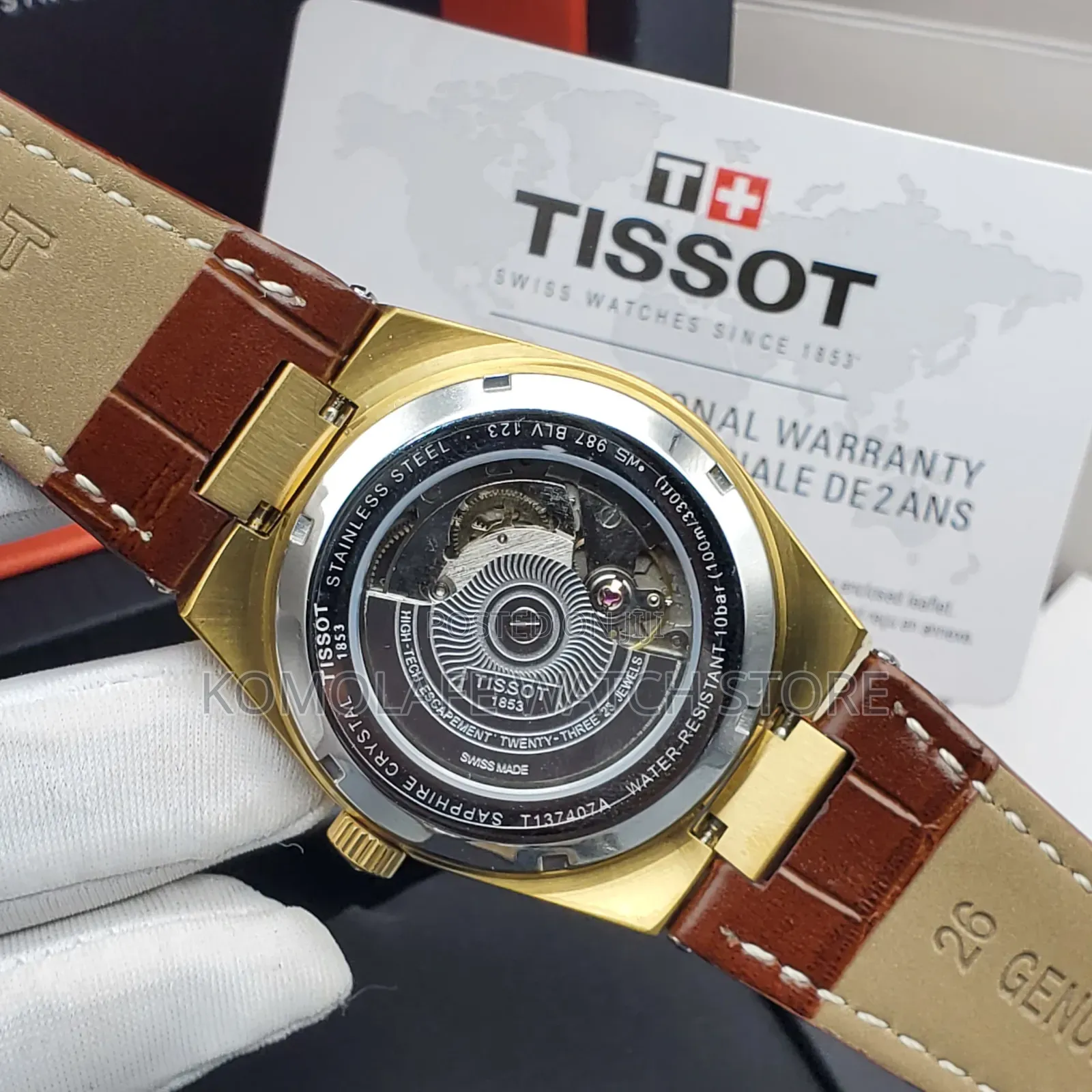 Tissot Leather Automatic Mechanical Movement