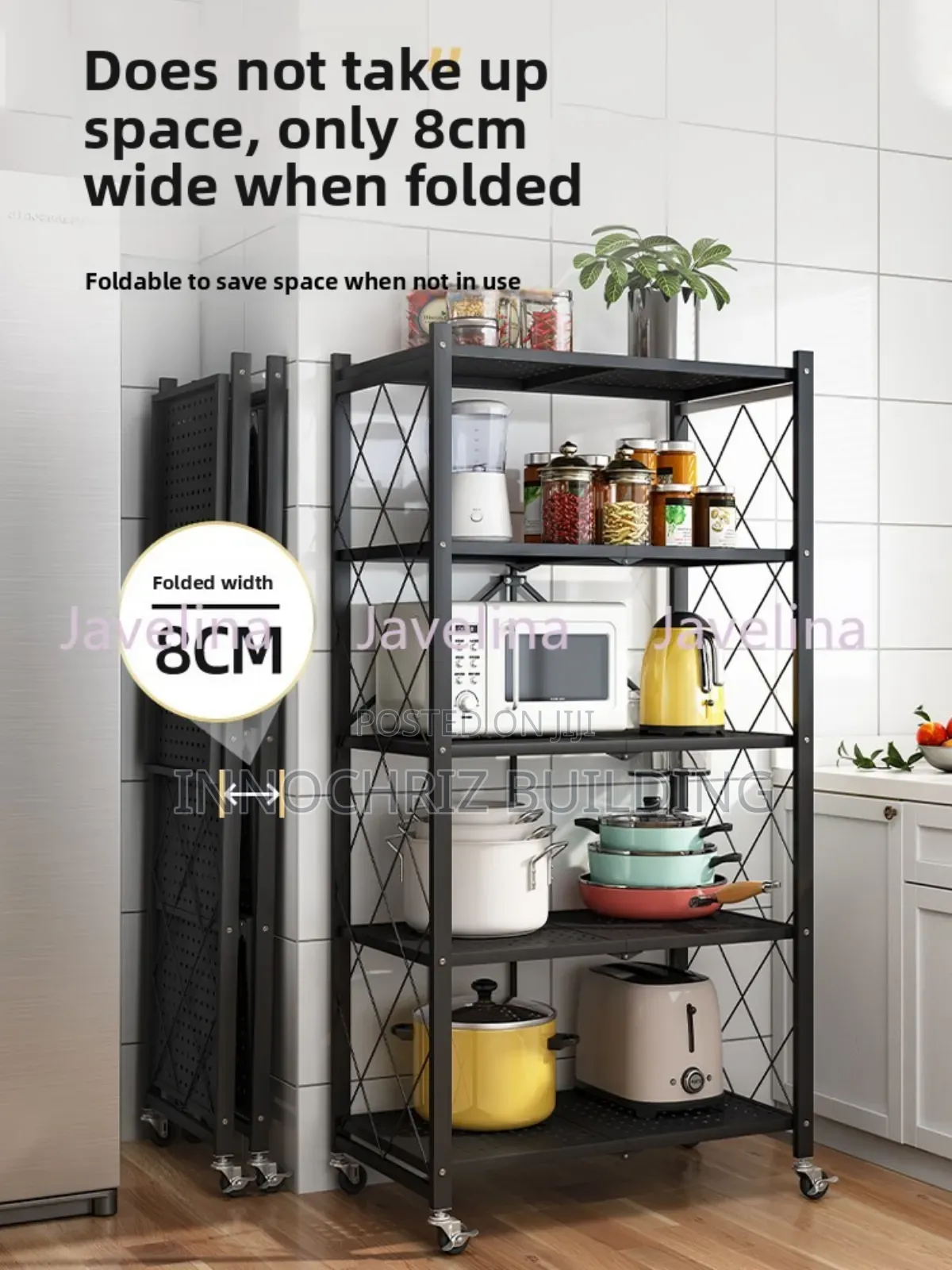4 Tier Foldable Shelves