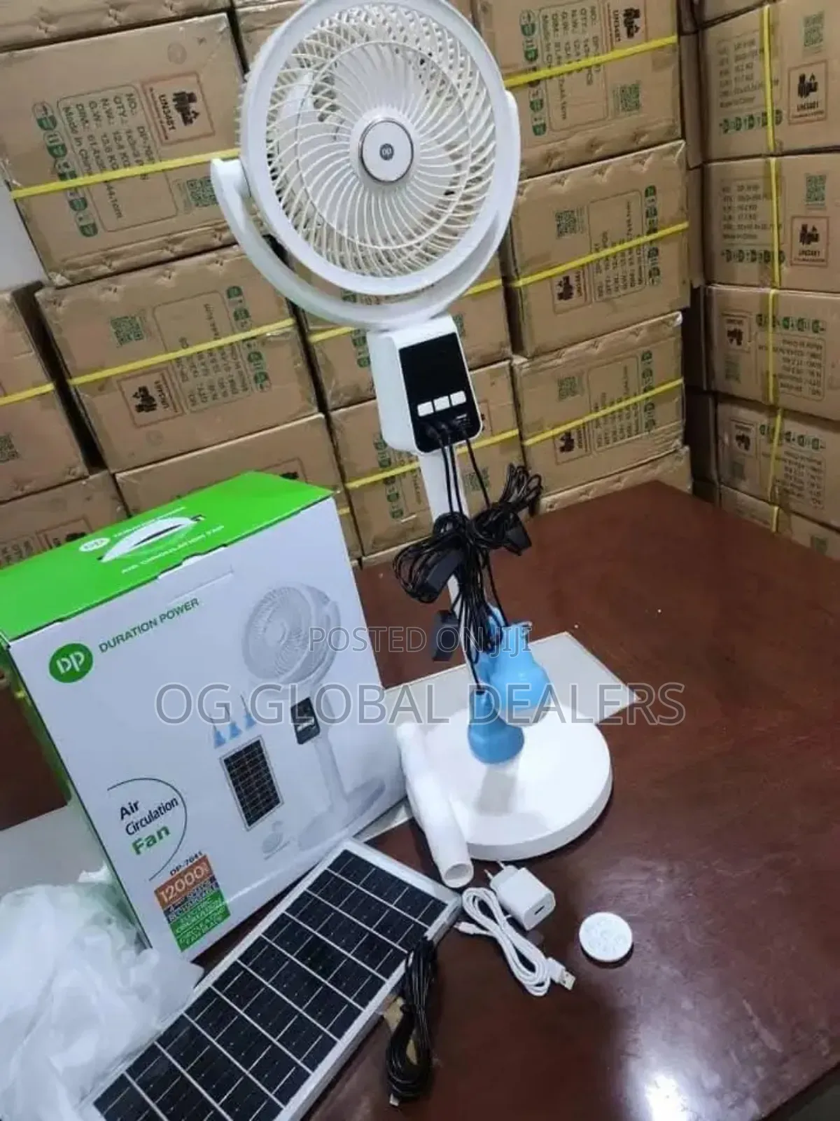 Duration Power Rechargeable Solar Fan (Dp)
