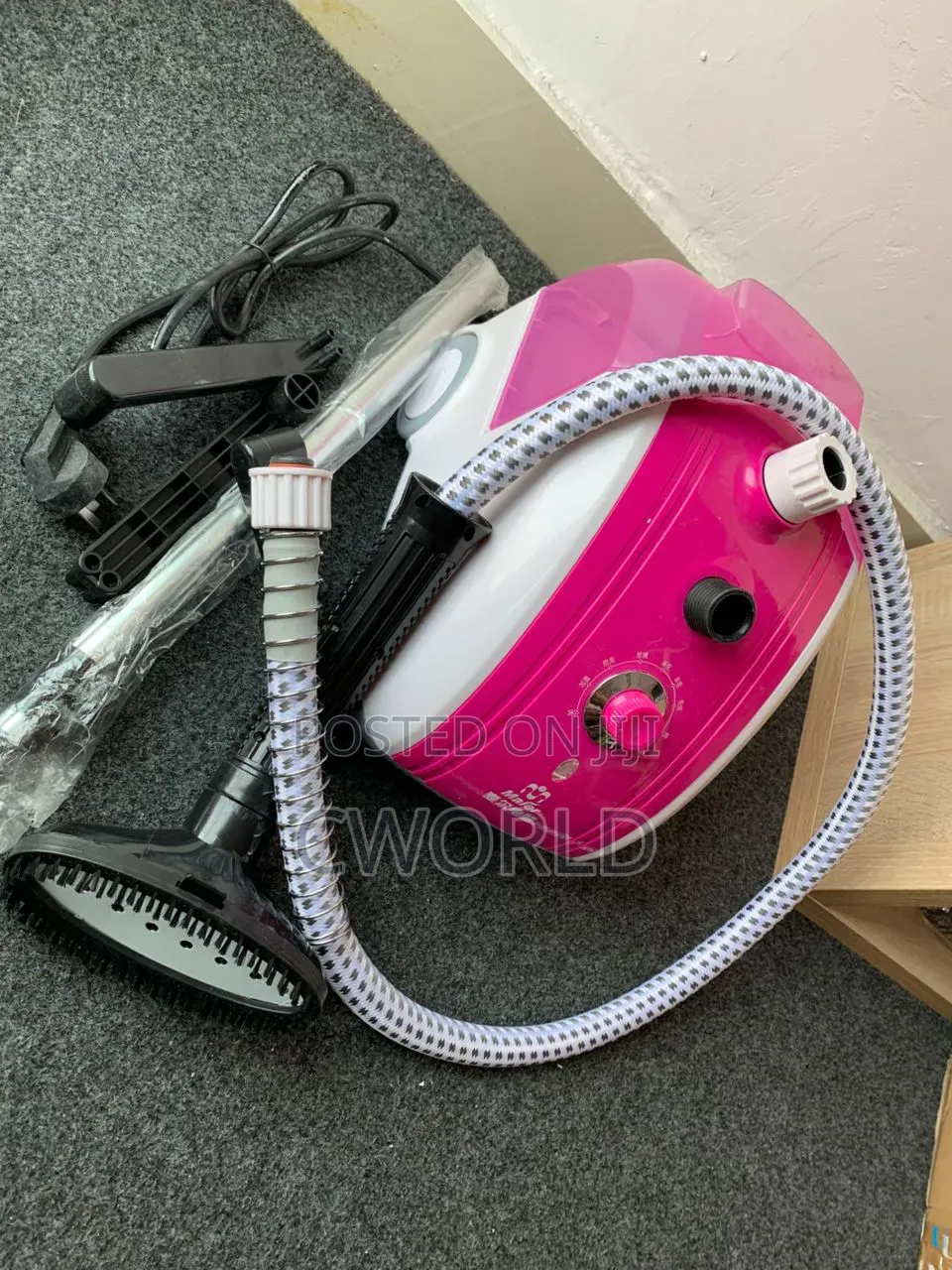 Pink Upright Garment Steamer