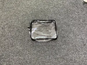 3-piece Clear Pvc Travel Cosmetic Bag Set