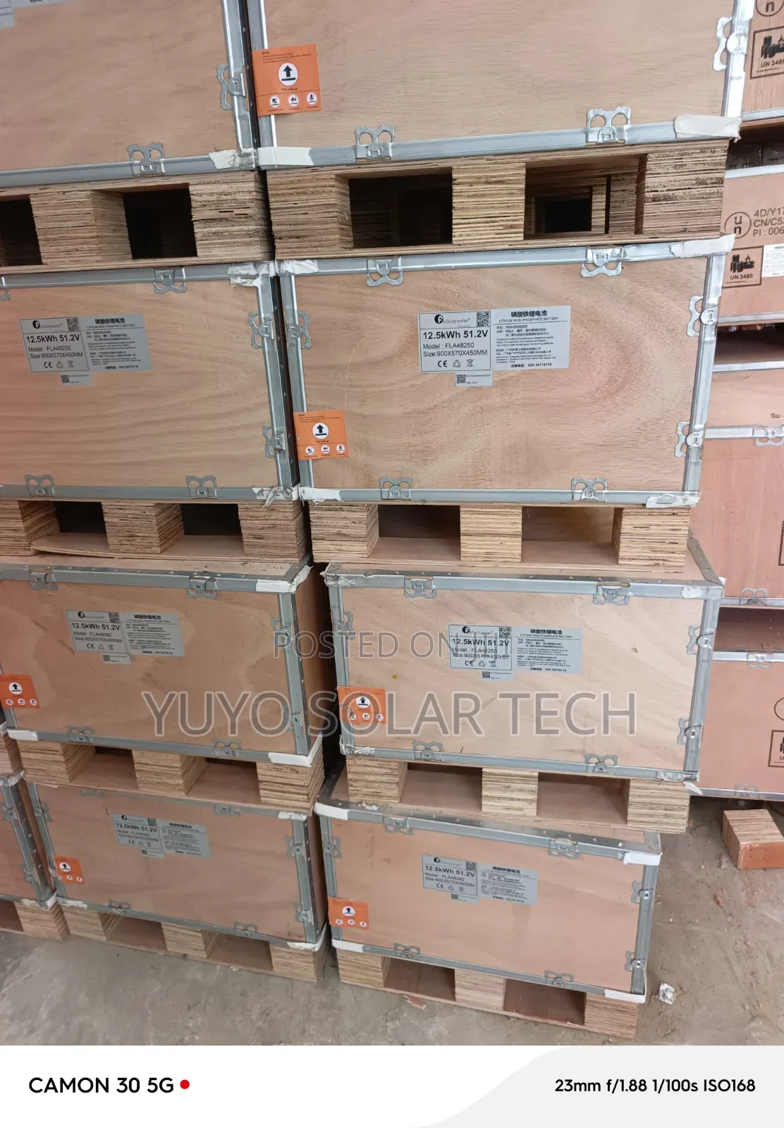 12.5kva/51.2 Ferlicity Lithium Battery