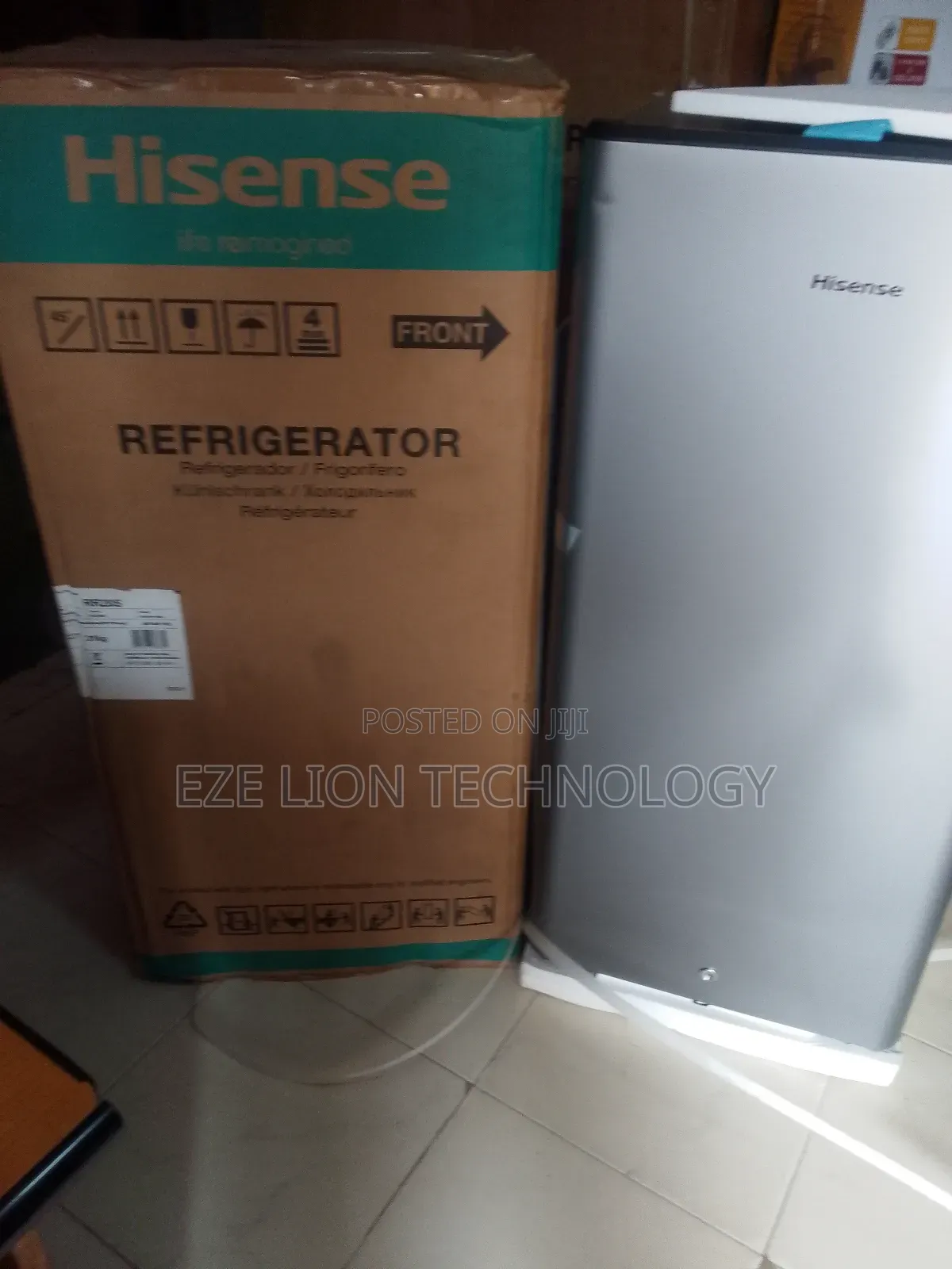 Floor Standing Hisense 150l Refrigerator+ Led Light