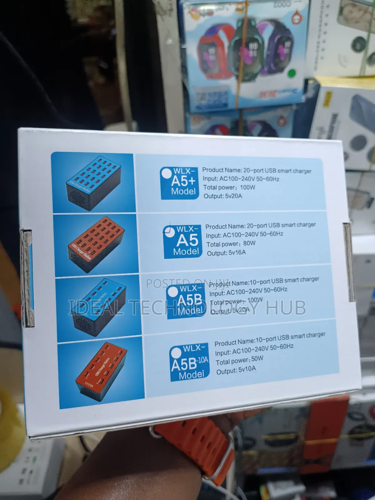 Smart Usb Charging Station With Ac 100-240v