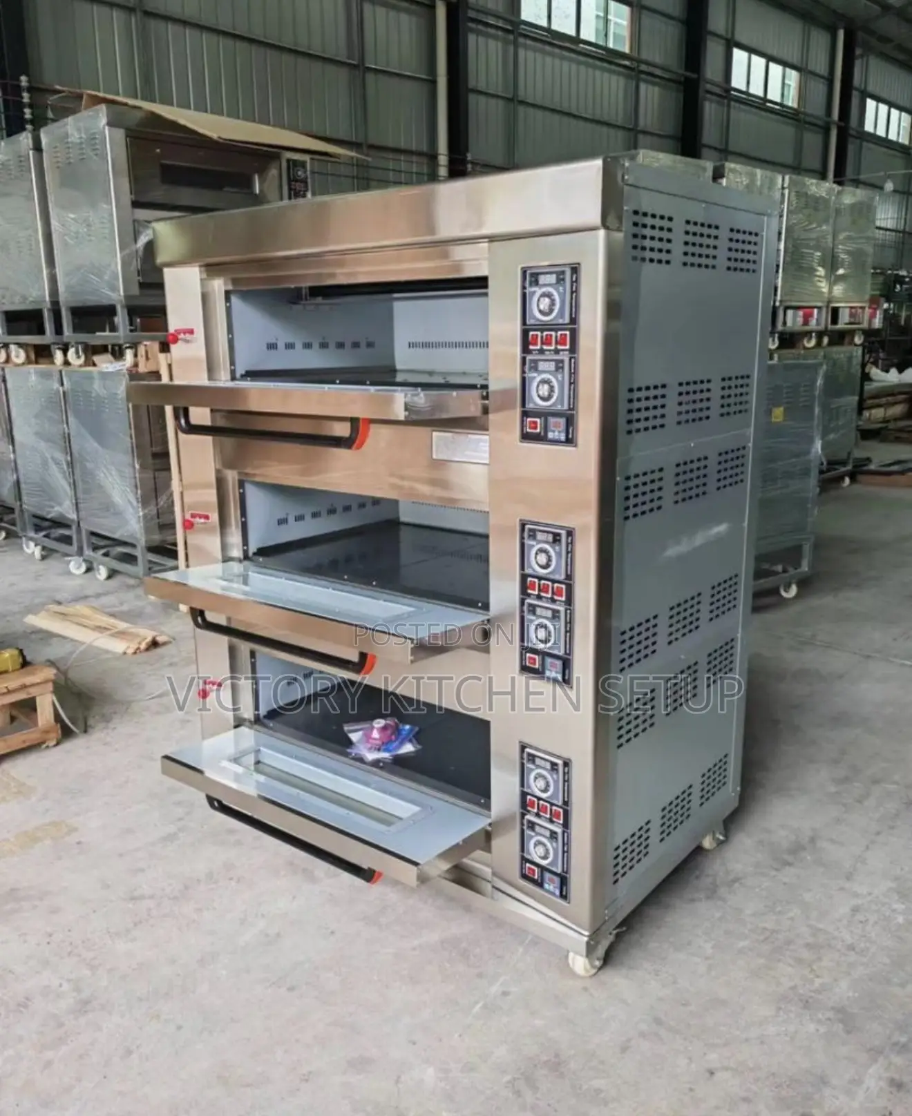 9 Trays Gas Deck Oven