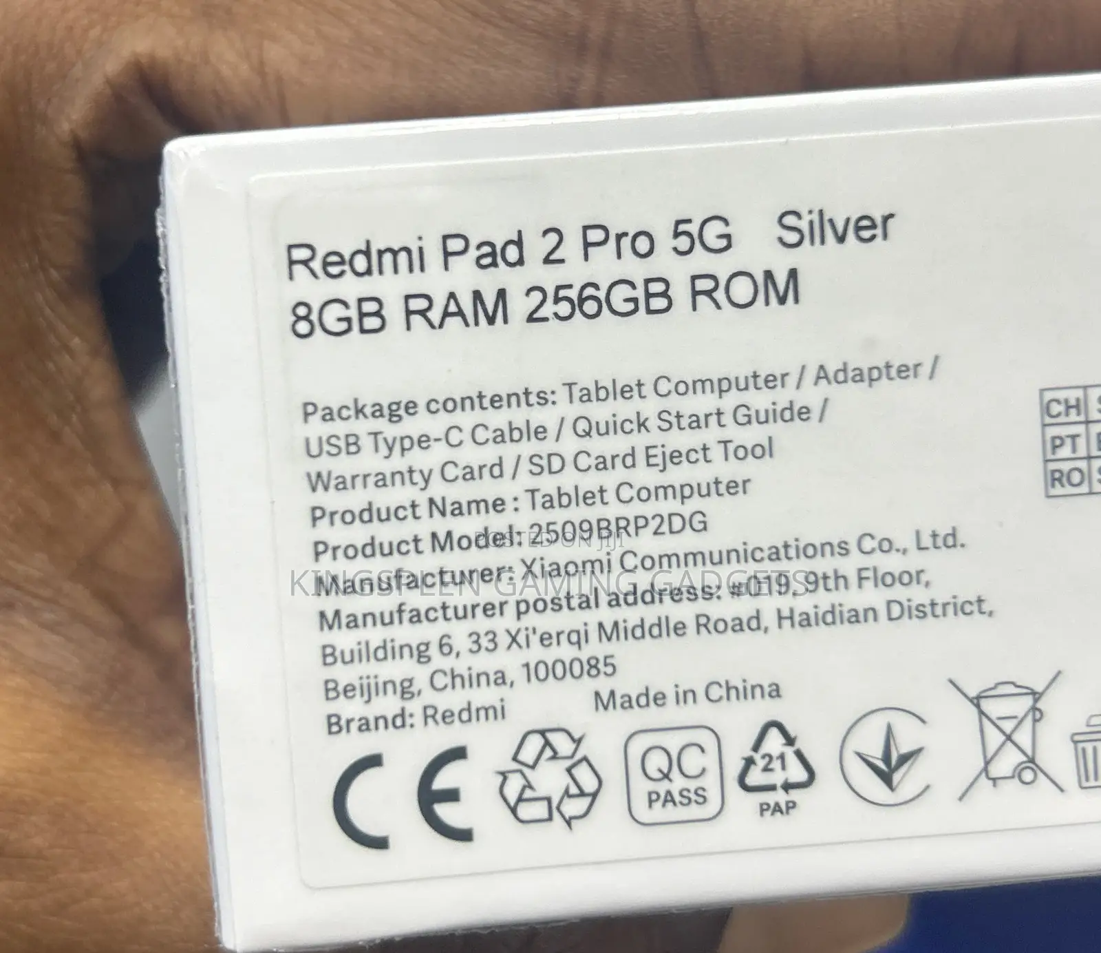 New Xiaomi Redmi Pad 2 Pro 256 GB Silver