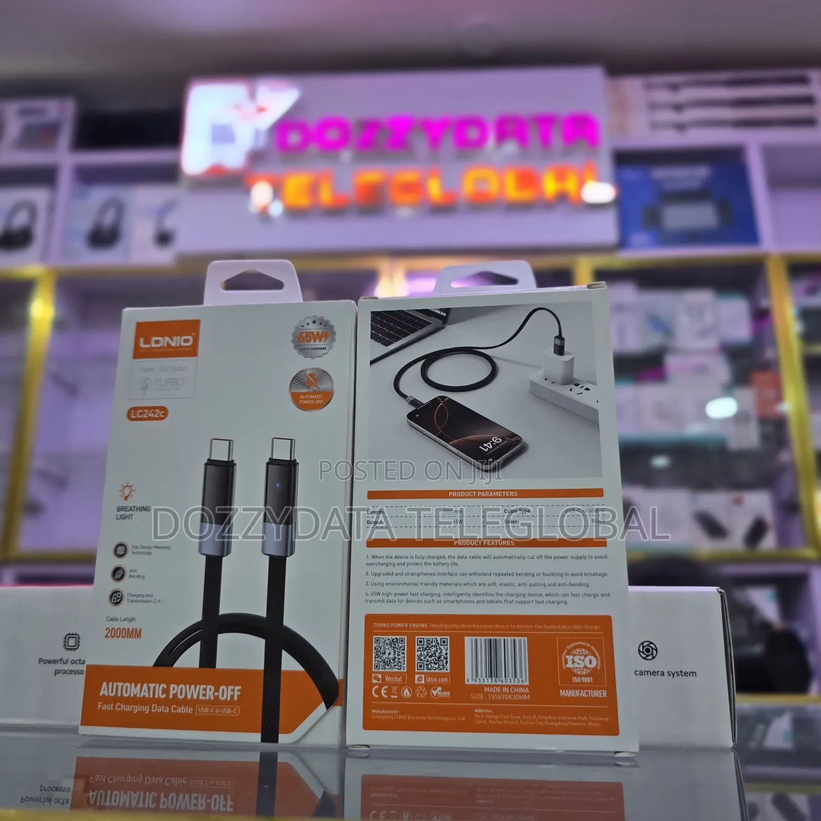 Ldnio Lc262c Automatic Power-off Fast Charging Data Cable 2 Meter