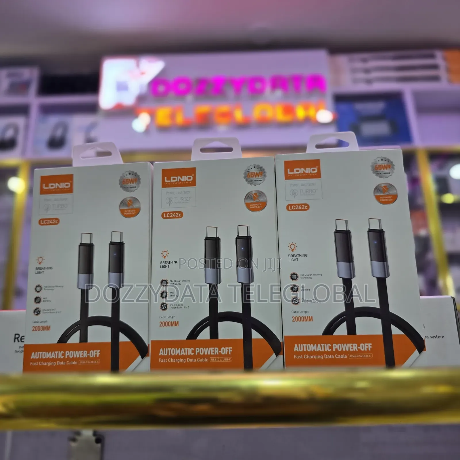 Ldnio Lc262c Automatic Power-off Fast Charging Data Cable 2 Meter