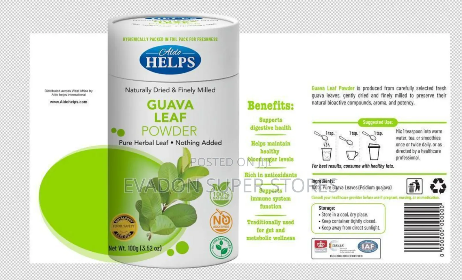 Aldo Helps Guava Leaf Powder