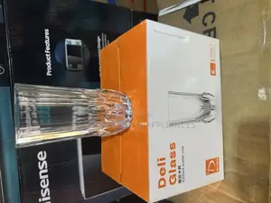 6pcs Deli Glass Ribbed Water Cup