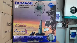 Duravolt 18” Rechargeable Standing Fan (3-in-1)
