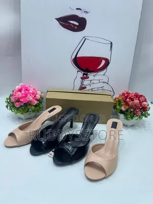 Minimalist Open-Toe Slide Heels