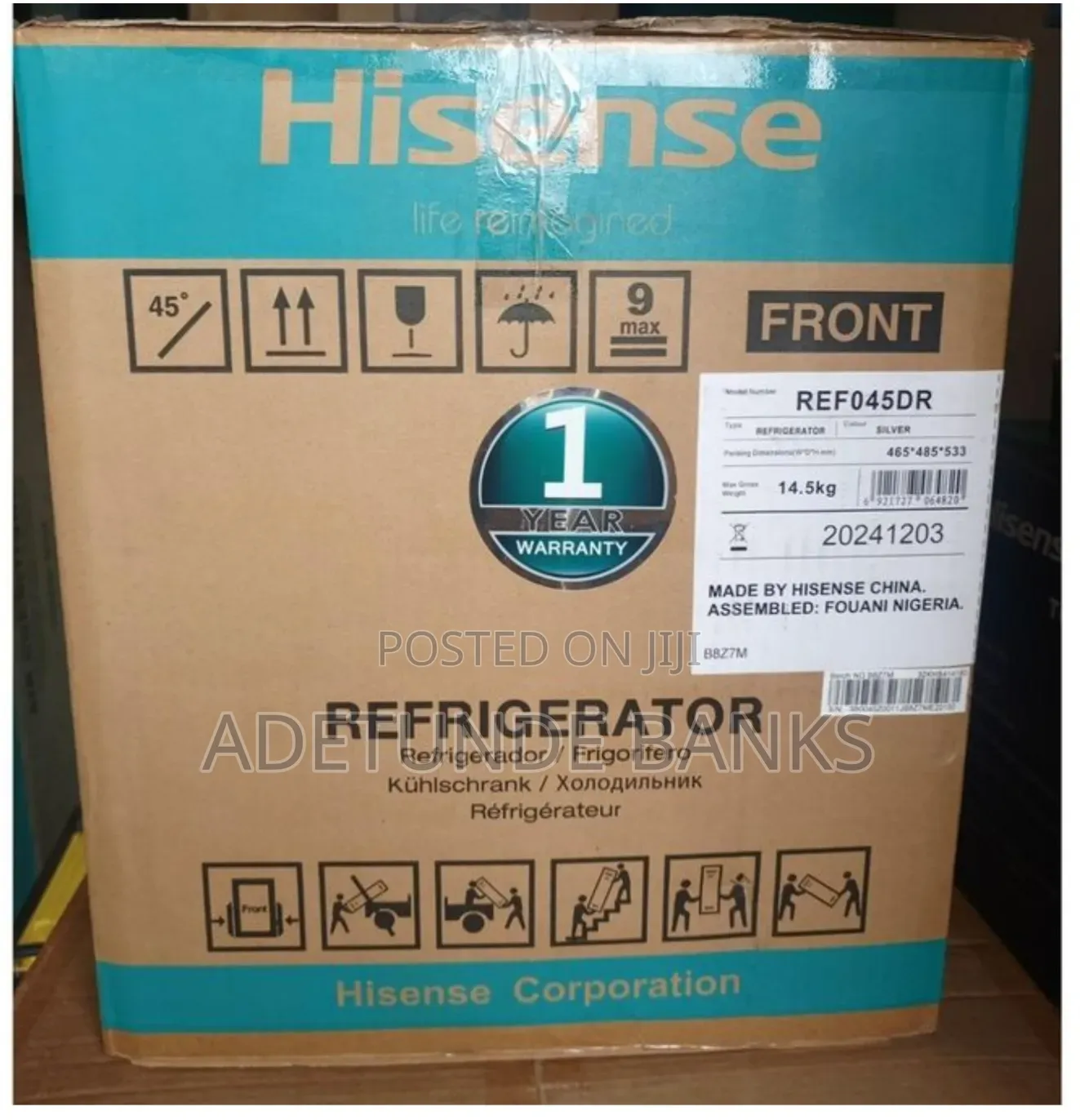 Hisense 45l Single Door Refrigerator