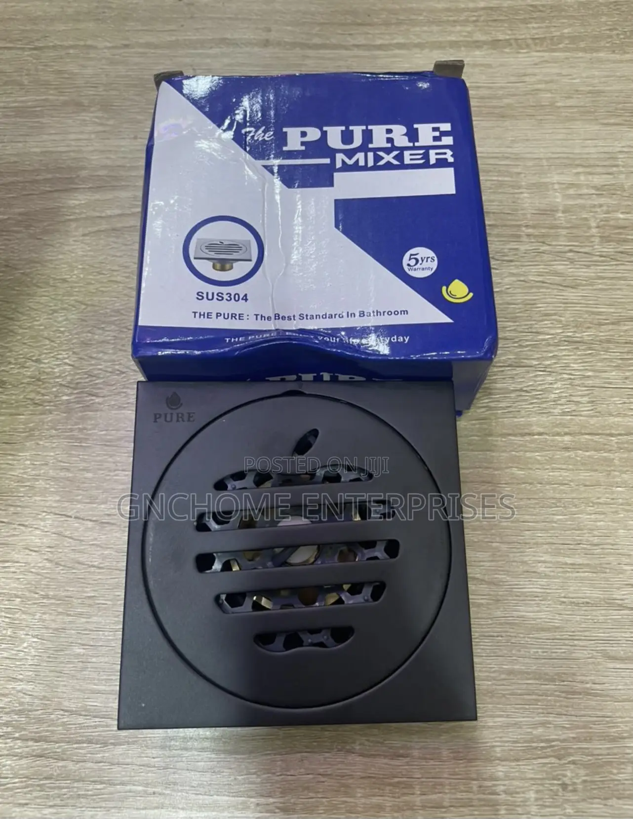 Small Black Floor Drain