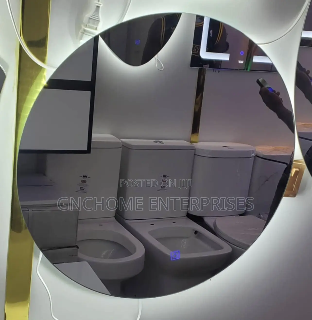 Round Led Light Mirror Bathroom
