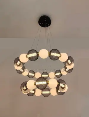Italian Minimalist Double Step Chanderlier Light