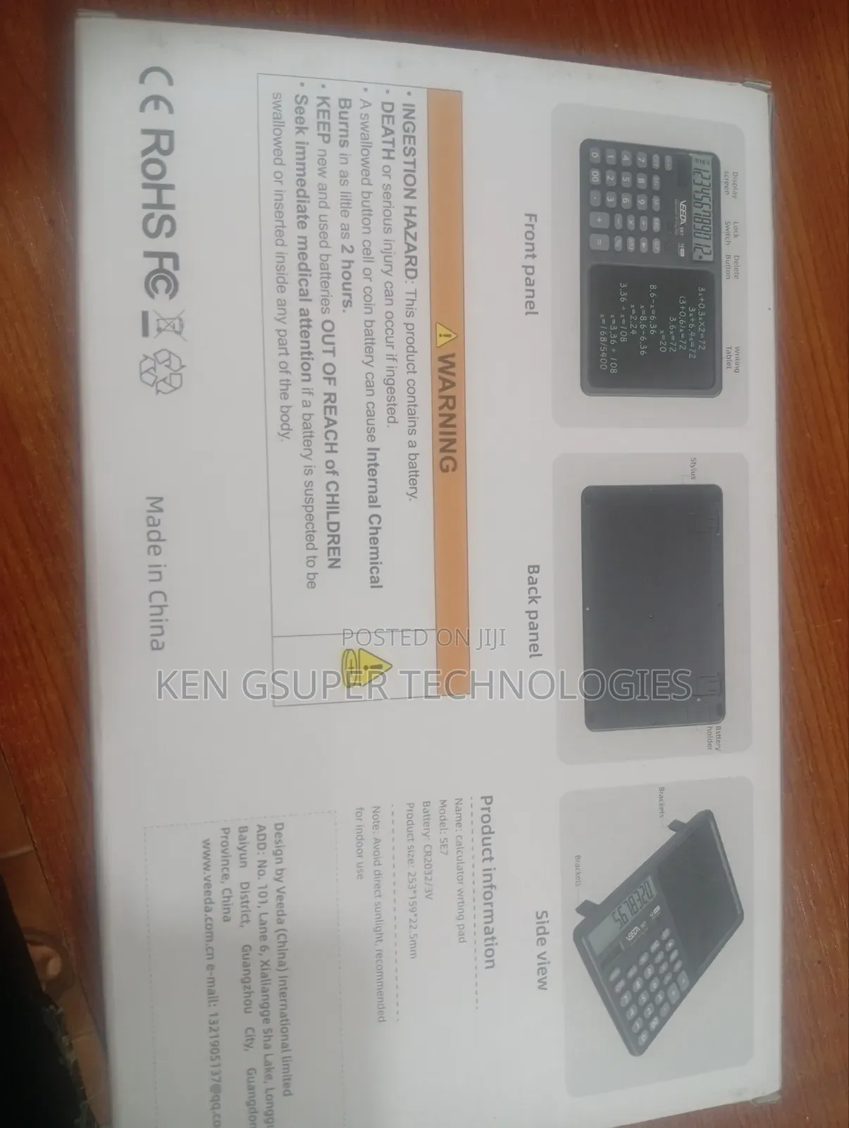 Calculator Writing Pad