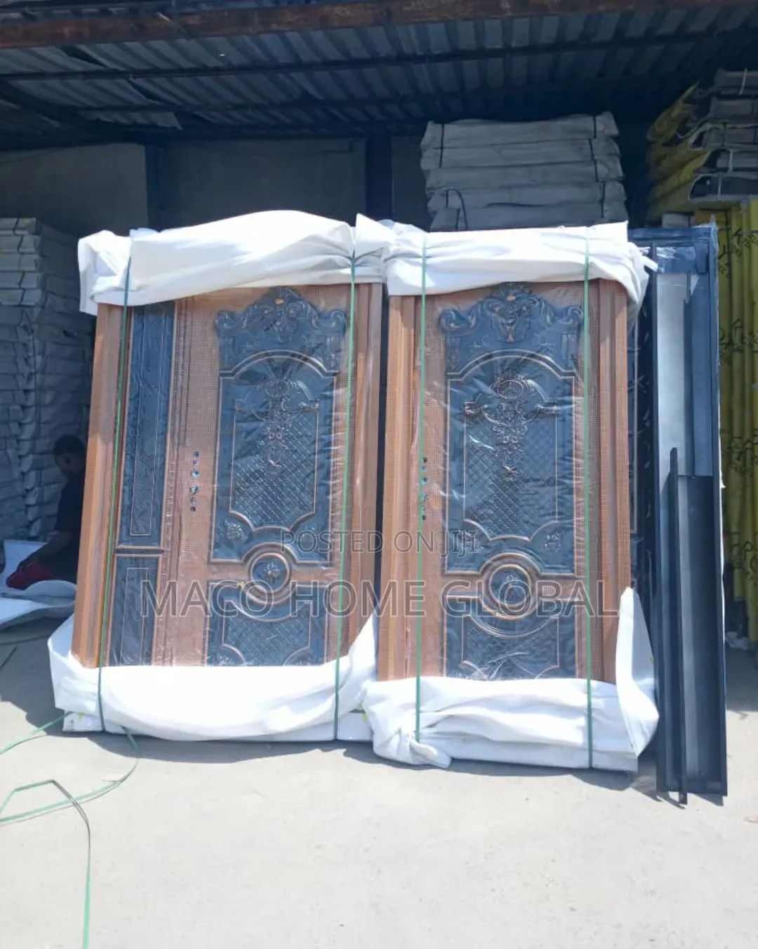 Copper Cast Security Door 4ft by 7ft and 3ft by 7ft