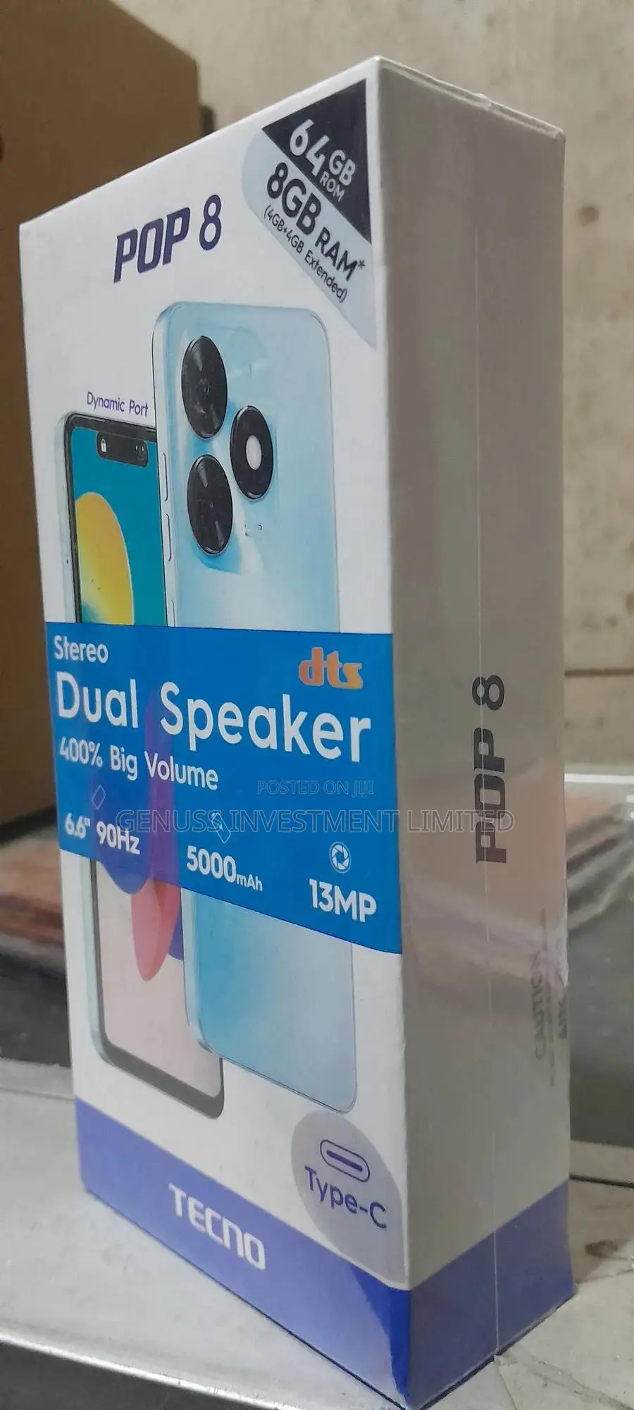 New Tecno Pop 8 64 GB Gray