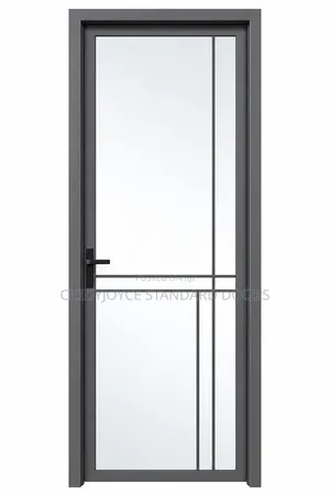Slim-Frame Aluminum Swing Door Use for Bathrooms and Toilets
