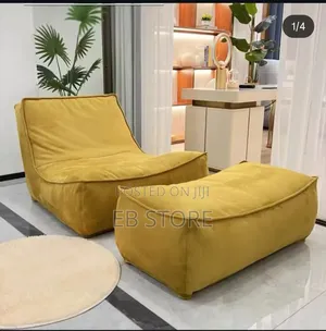 Nordic-Style Suede Lounge Sofa Chair