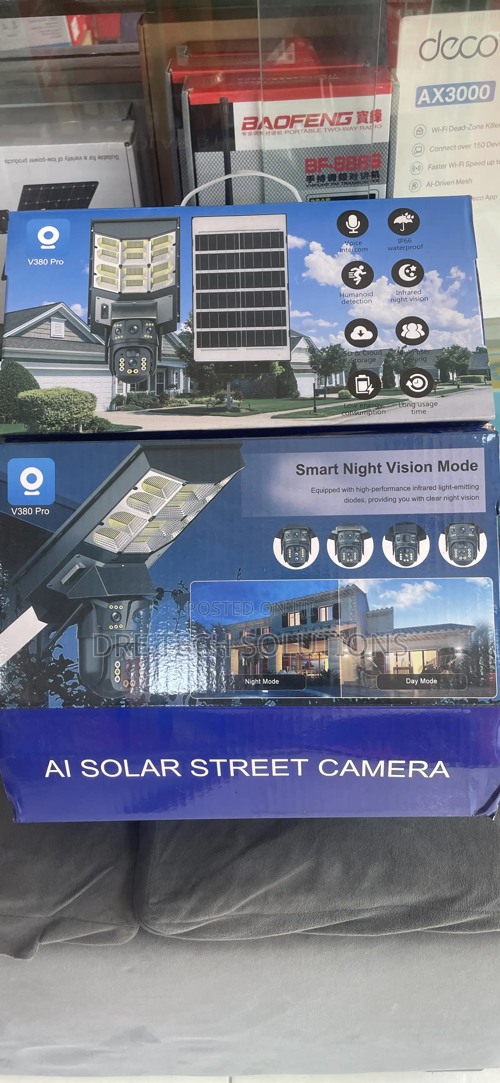 Solar Street Light With Dual Lens CCTV