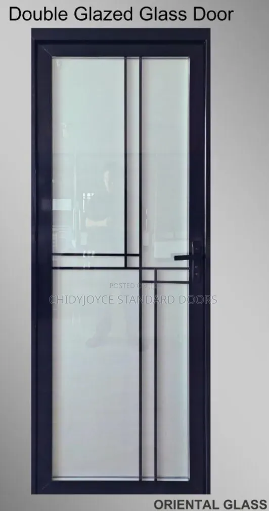 Double Glazed Glass Door Use for Bathrooms Toilets