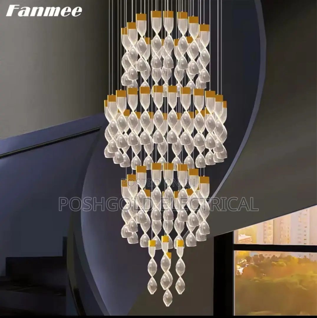Luxury Crystal Cascade Chandelier