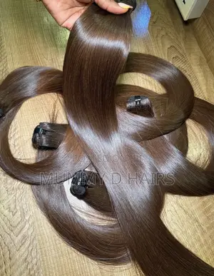 26" 300g Chestnut Donor Bone Straight Paired With 2 By 6 Closure
