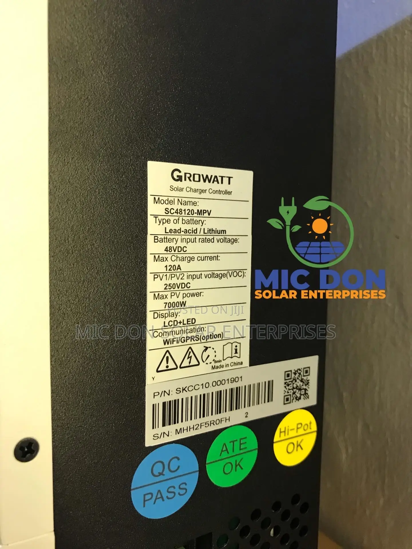 Growatt 120amps Charge Controller