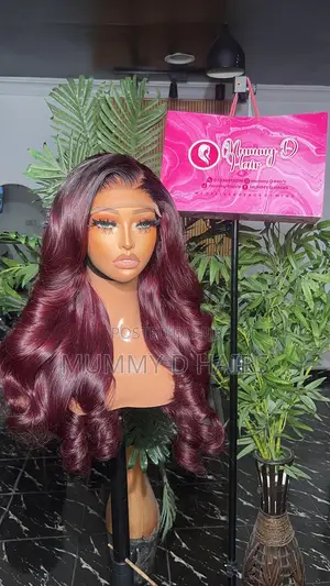 26" 400g Mix Length Donor Wine Bouncy Hair