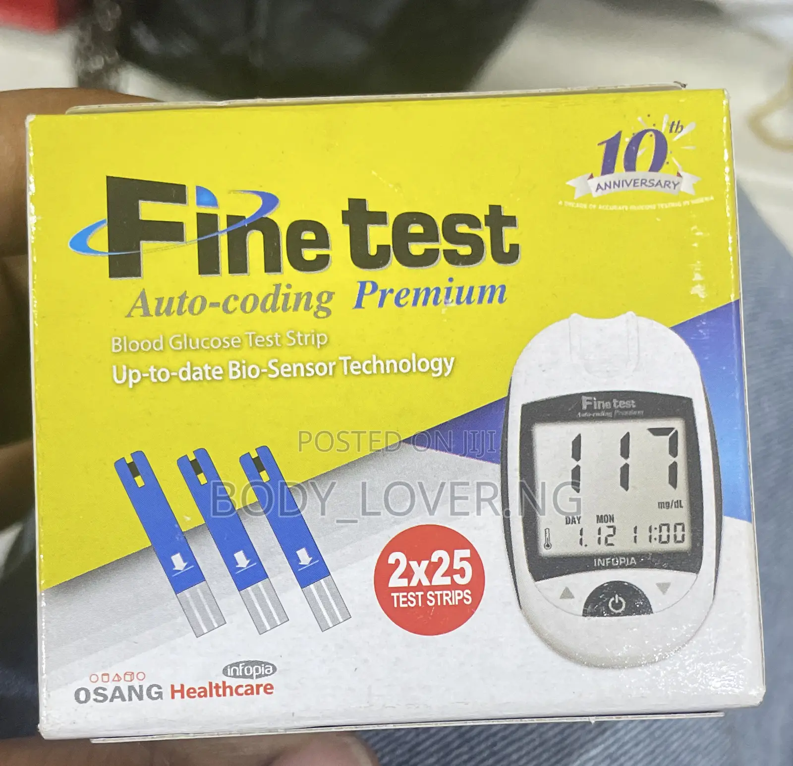 Fine Test Auto-Coding Blood Glucose Test Strip