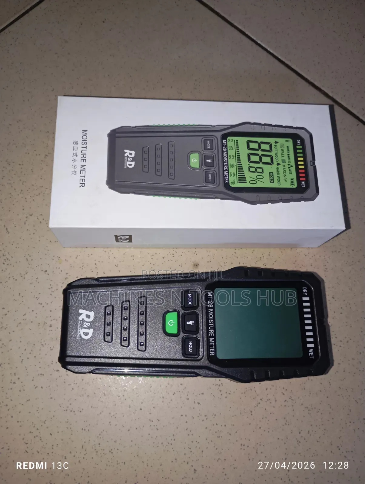 R D Mt28 Inductive Wood Moisture Meter