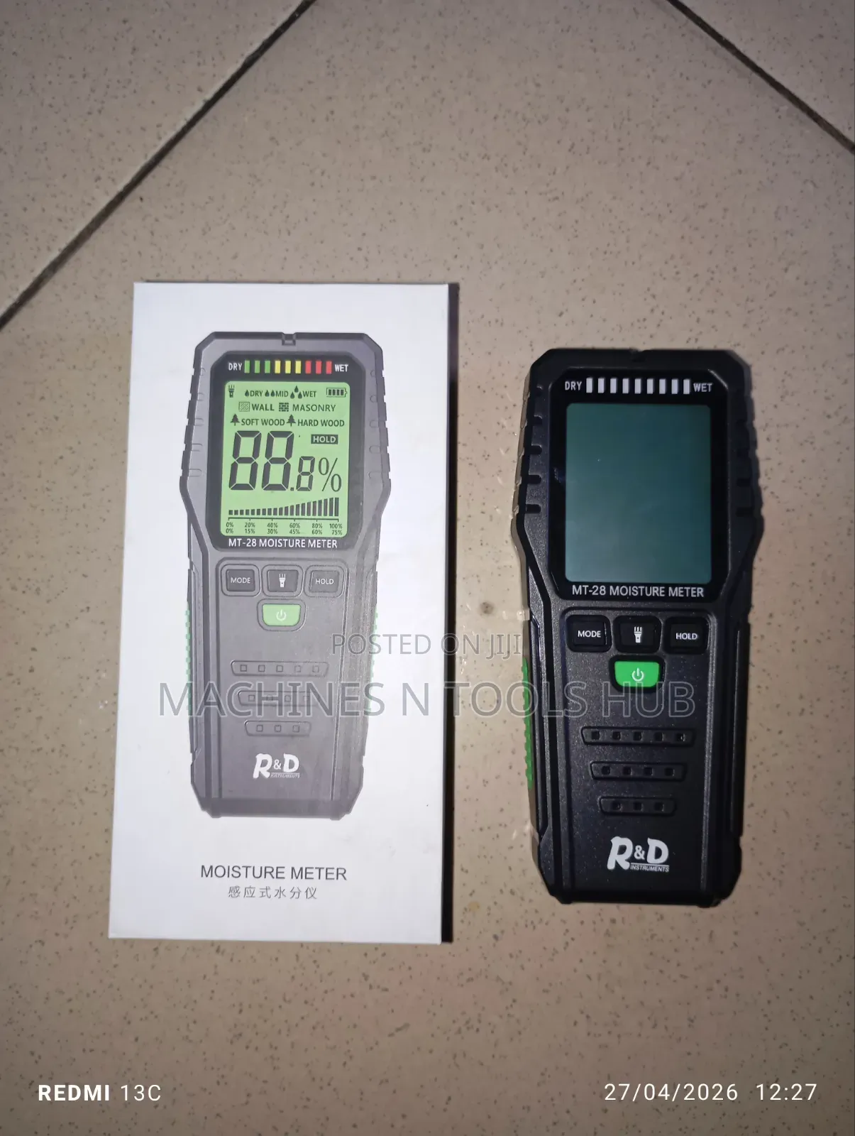 R D Mt28 Inductive Wood Moisture Meter