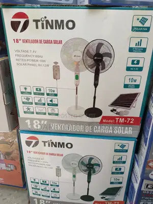 Tinmo 18inches Solar Rechargeable Standing Fan