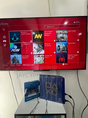 Playstation Blue Customised Ps4 Slim