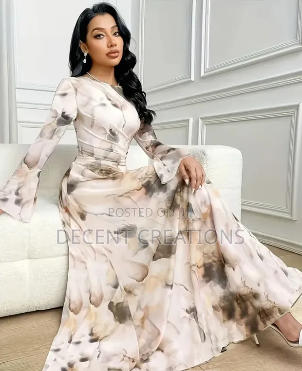 Brand New Beige Marble Patterned Dress. Size Xl for sale - Decent Creations   Price:  20,000 on Jiji.ng [Apo District]