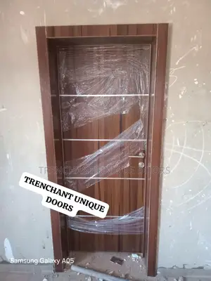HDF Door With Frame and Acrytrave, Keylock and Installations