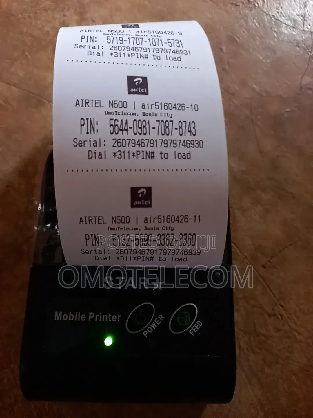 Recharge Card Printing Machine