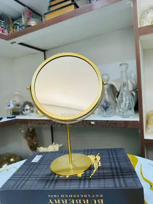 Luxury Gold Tabletop Vanity Mirror