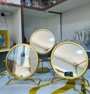 Luxury Gold Tabletop Vanity Mirror