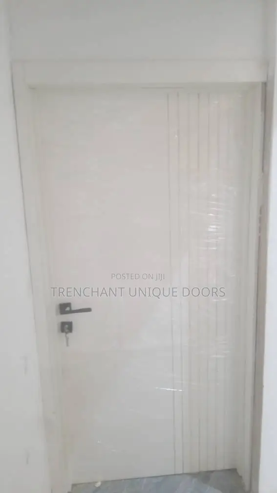 HDF Door With Frame and Acrytrave, Keylock and Installations