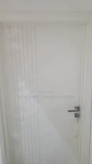 HDF Door With Frame and Acrytrave, Keylock and Installations