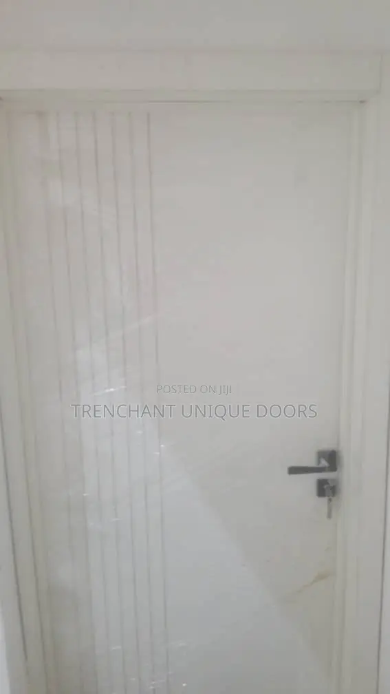 HDF Door With Frame and Acrytrave, Keylock and Installations