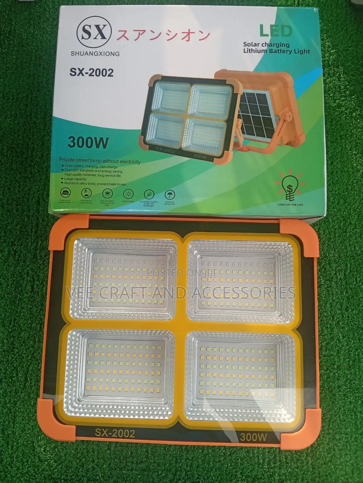 Solar Led Charginf Lithium Battery Light