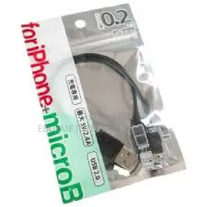 0.2m for iPhone + Micro B